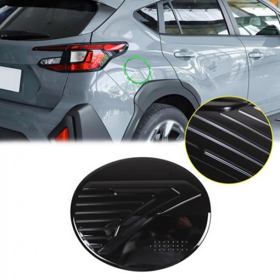 ABS Glossy Black Oil Fuel Tank Cap Cover Trim 1pcs For Subaru Crosstrek -24