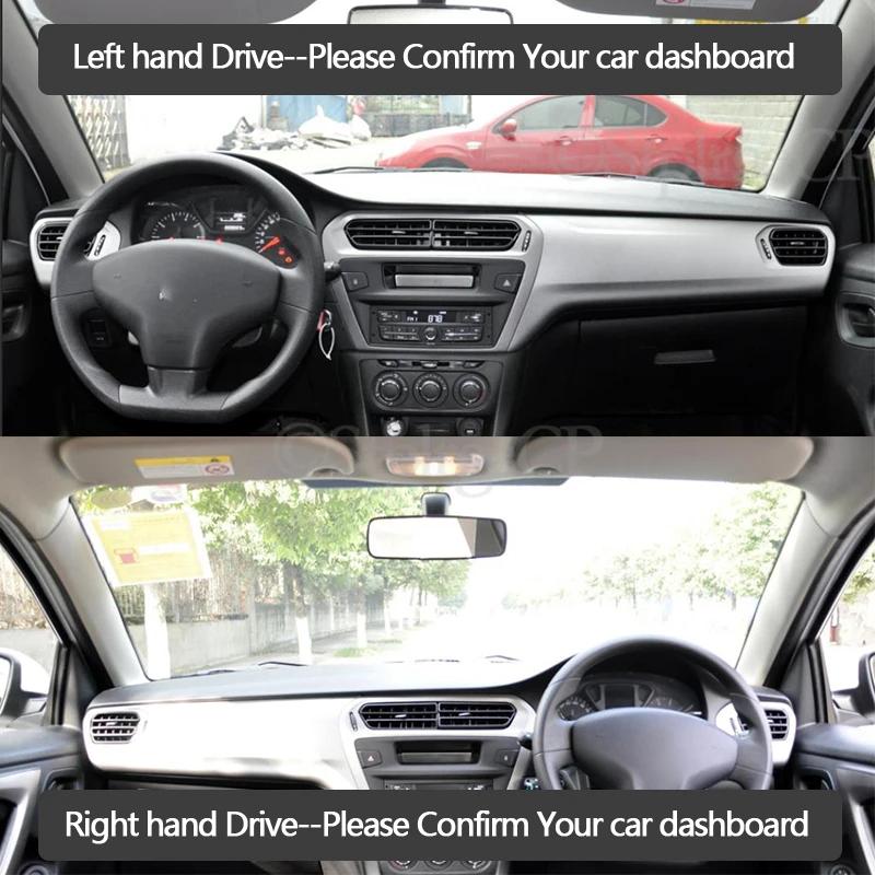Anti-Slip Mat Dashboard Cover Pad Sunshade Dashmat Car Accessories C Elysee for Citroen C-Elysee 2014 2015 2016 2017 2018 2019