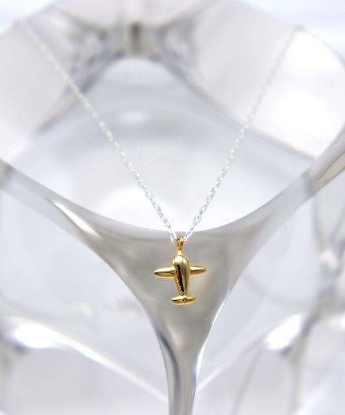 Bonbeau Tiny Airplane Pendant Simple Necklace Airplane Pendant Silver Chain Necklace