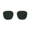 Calvin Klein Personality Mirror Leg Letter Logo Driving Travel Sun Protection UV Protection Sunglasses Metal Irregular Shape Sunglasses CK25122SLBK