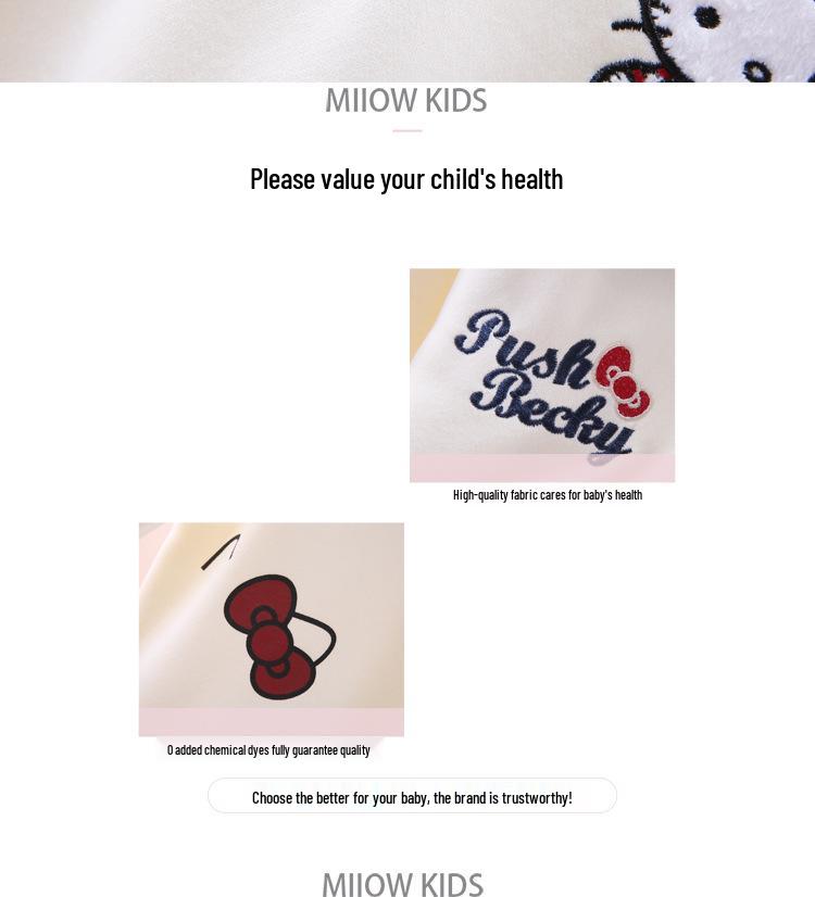 Girls' Sailor Collar Cartoon Sweatshirt - Seasonal Casual Top for Fall and Winter