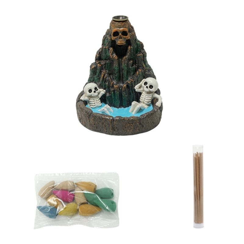 Resins Incenses Burners Waterfall Backflow Incenses Holder,Aromatherapys Ornament,Office Decors,Home Decors,Room Decors 1