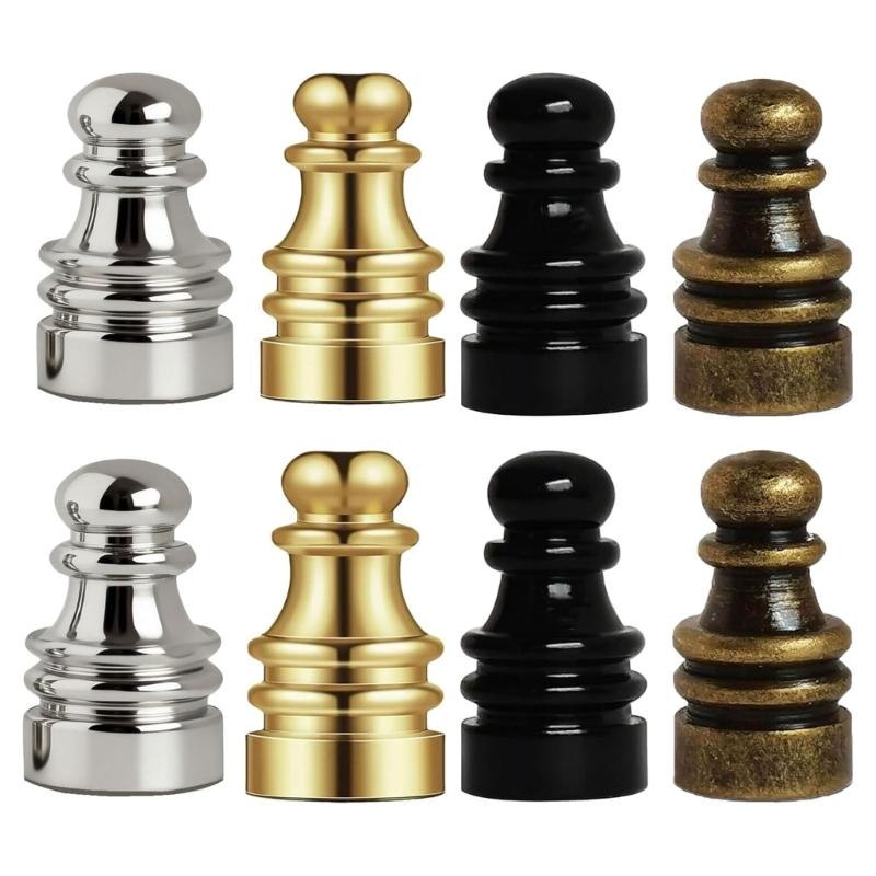 Набор из 8 металлических наконечников для абажура и переключателей на цепочке Замена Простая установка для стандартных настольных и напольных ламп 1