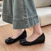 Solid Color Single Shoes, Light Mouth Women's Versatile Commuting Bow, Gentle Summer New Fashion Casual Shoes Are Not Tired