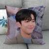 Custom ROWOON Pillowcase Wedding Decorative Cotton Linen Pillow Case For Home PillowCover 45X45(One Sides)