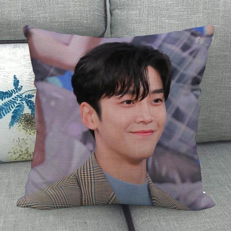 Custom ROWOON Pillowcase Wedding Decorative Cotton Linen Pillow Case For Home PillowCover 45X45(One Sides)