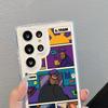 Handyhülle mit Zeichentrickfigur für Samsung S24ultra-Transparente Acryl-Hartschale Stoßfest Kreative Hülle für Samsung S24/S23/S22/S21/Ultra/Plus