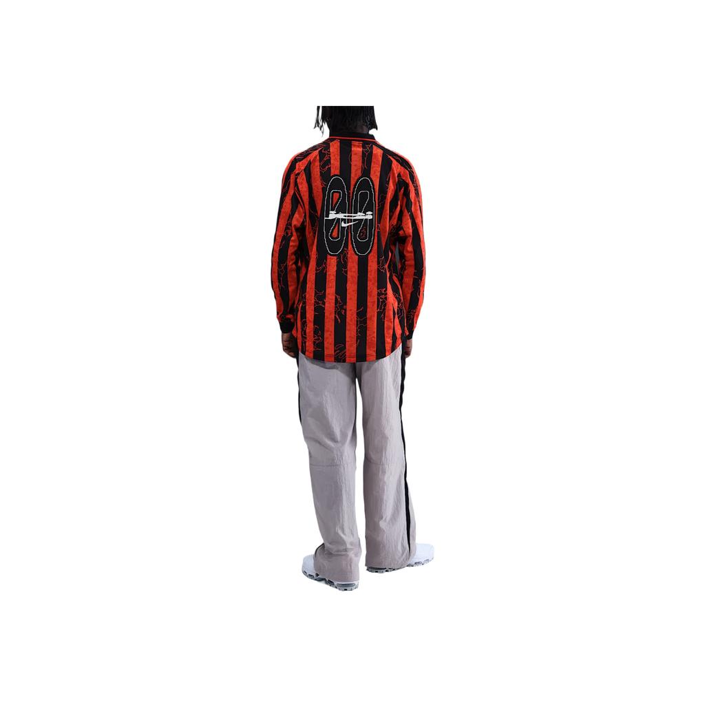 Nike Camiseta de Manga Larga Versátil Simple de Moda Clásica para Hombre Tops Rojo IB9007-633