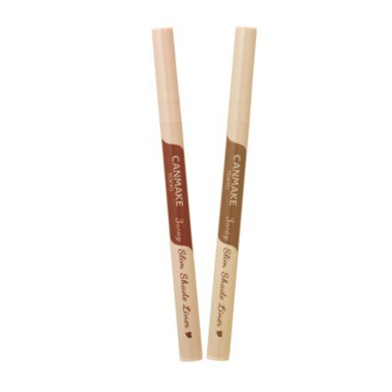 Canmake 3-Way Slim Shade Liner Eyeliner 0.72ml [All 2 Colors] Single
