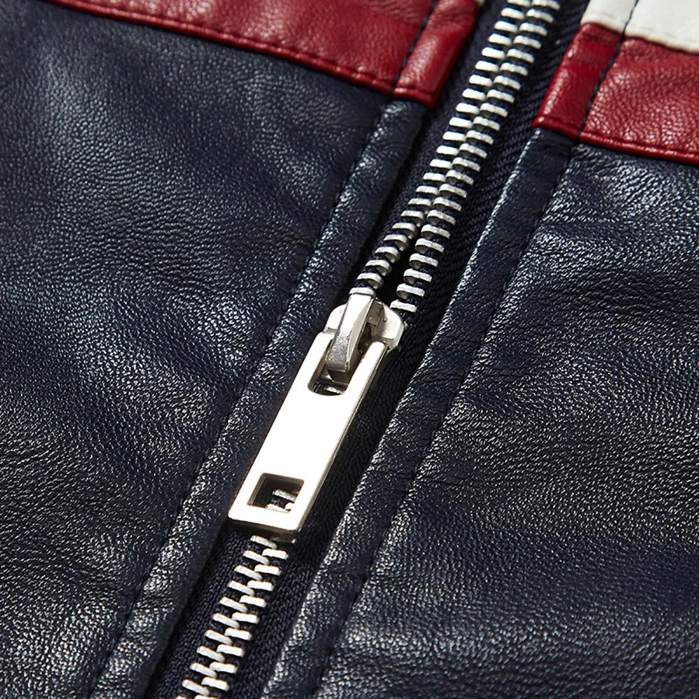 Зимняя утолщенная куртка из ПУ кожи — фото 4