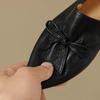 Lady Elegant Black Shoes Women's Pointed Toe Mid Heels Retro Pumps