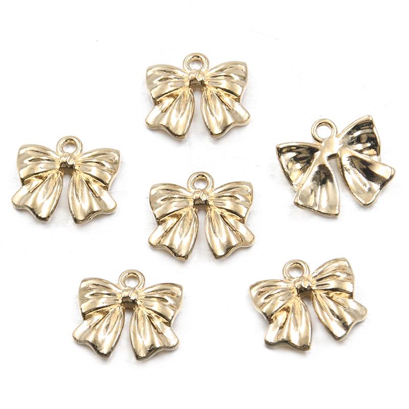 23 Styles Bowknot DIY Alloy Hollow Pendant Charm for Handmade Necklace & Bracelet