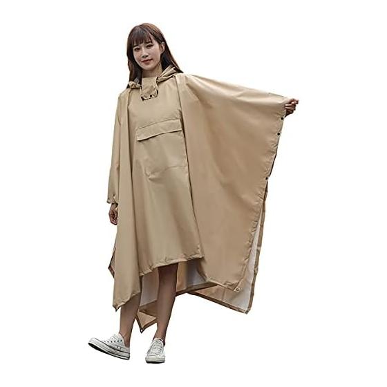 

[Tuokus] Raincoat, Rain Poncho, Bicycle, Motorcycle, Women s, Men s, Four Seasons, Rainy Season, Commuting to Work or School, Lightweight, Visor,