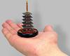 miniQ Miniature Cube 004 Gangoji Approximately 75mm PVC Complete Figure Five-Story Pagoda, Temple, Nara, Tall, & ABS, Pre-painted,