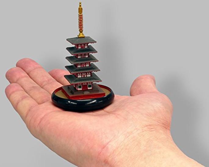 miniQ Miniature Cube 004 Gangoji Approximately 75mm PVC Complete Figure Five-Story Pagoda, Temple, Nara, Tall, & ABS, Pre-painted,