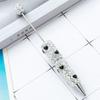 6pcs Rhinestones Fancy Pen Ballpoint Pen Smooth Writing Pen 1.0mm Glittering Beadable Pen Stationery Pen for School