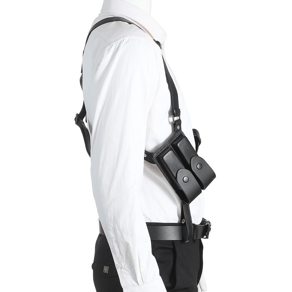 Universal Vertical Shoulder Strap Holster Tactical Underarm Universal G17 Holster Type 92 1911 Leather Gun Bag