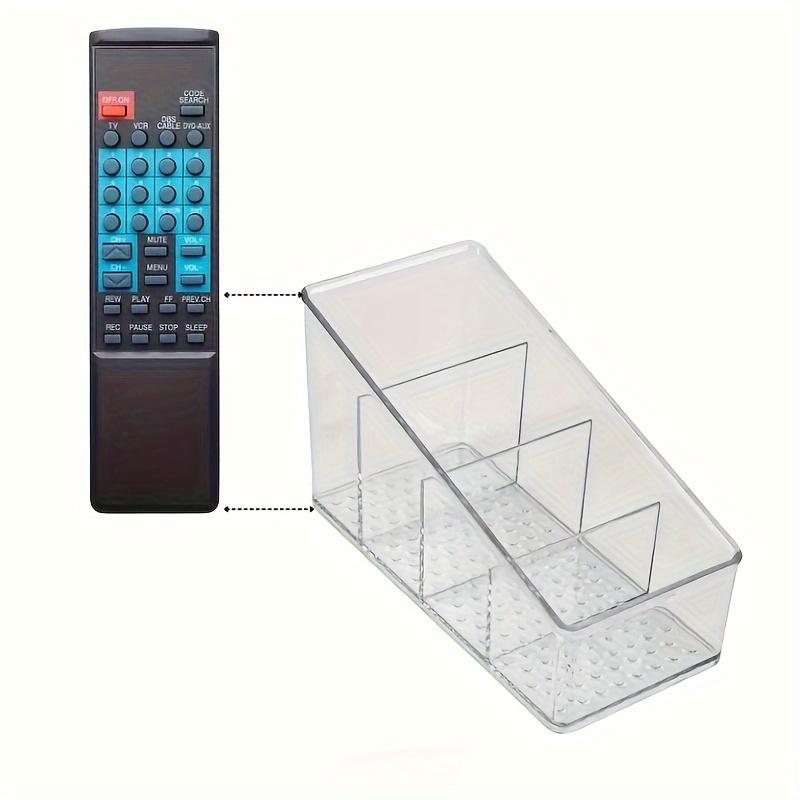 Home desktop organizer tea bag cosmetics compartment storage box remote control bracket transparent refrigerator storage basket