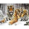 Animal DIY 5D Diamond Painting Cross Stitch Tiger Diamond Embroidery Full Round Resin Mosaic Rhinestones Handmade Holiday Gift