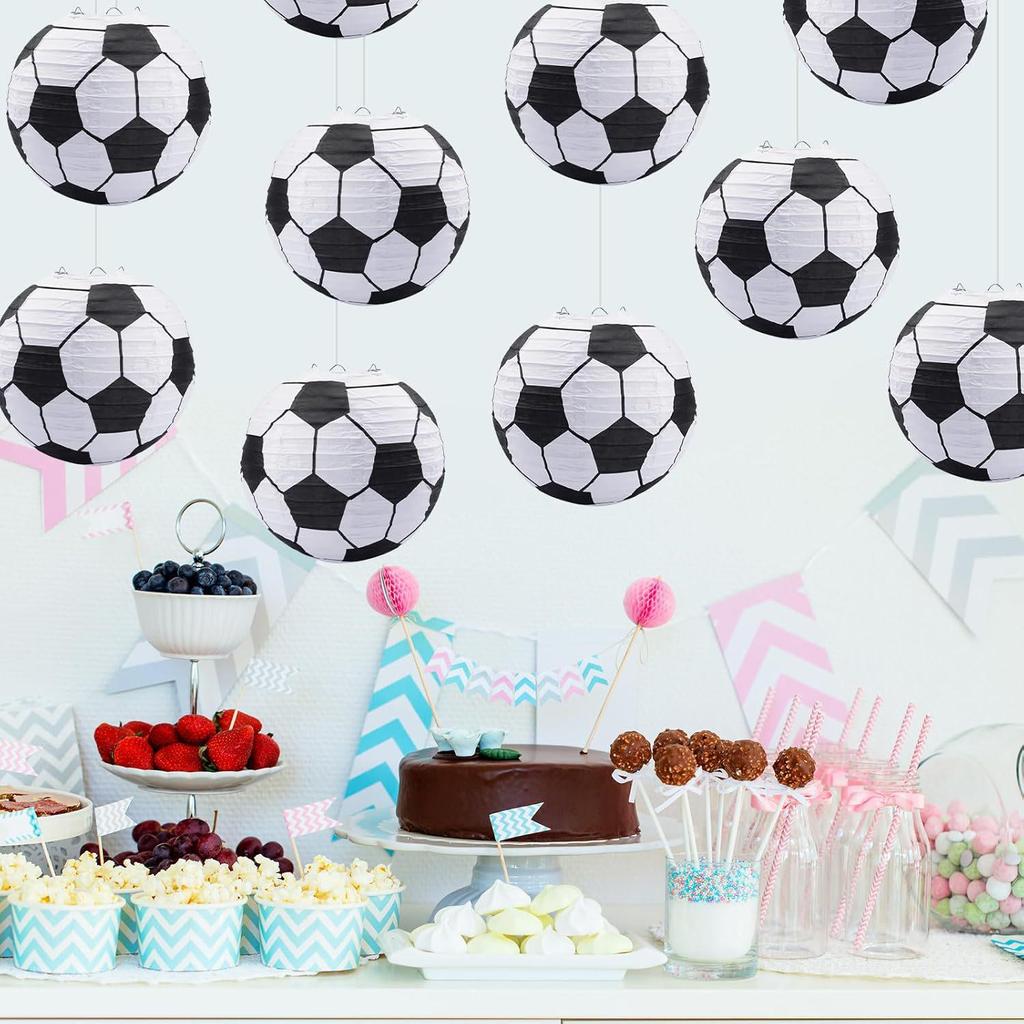 2026 World Cup Football Paper Lanterns: Party Decorations for Kids' Birthdays