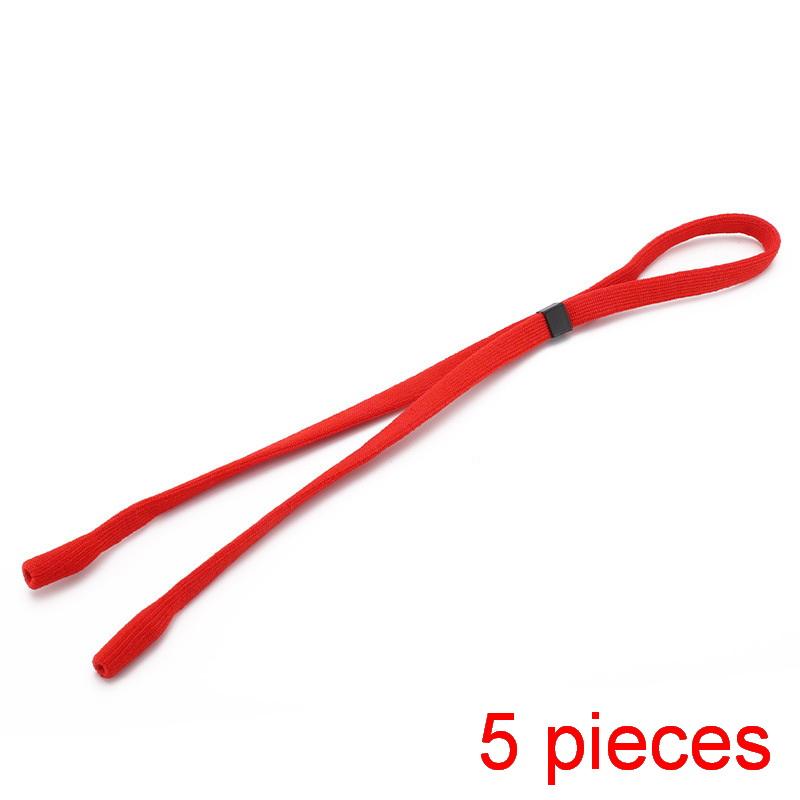 Adjustable Glasses Strap 5Pcs Anti Slip Skin Friendly Eyeglass Lanyard Spectacle Neck Cord for Hiking Camping Daily Use