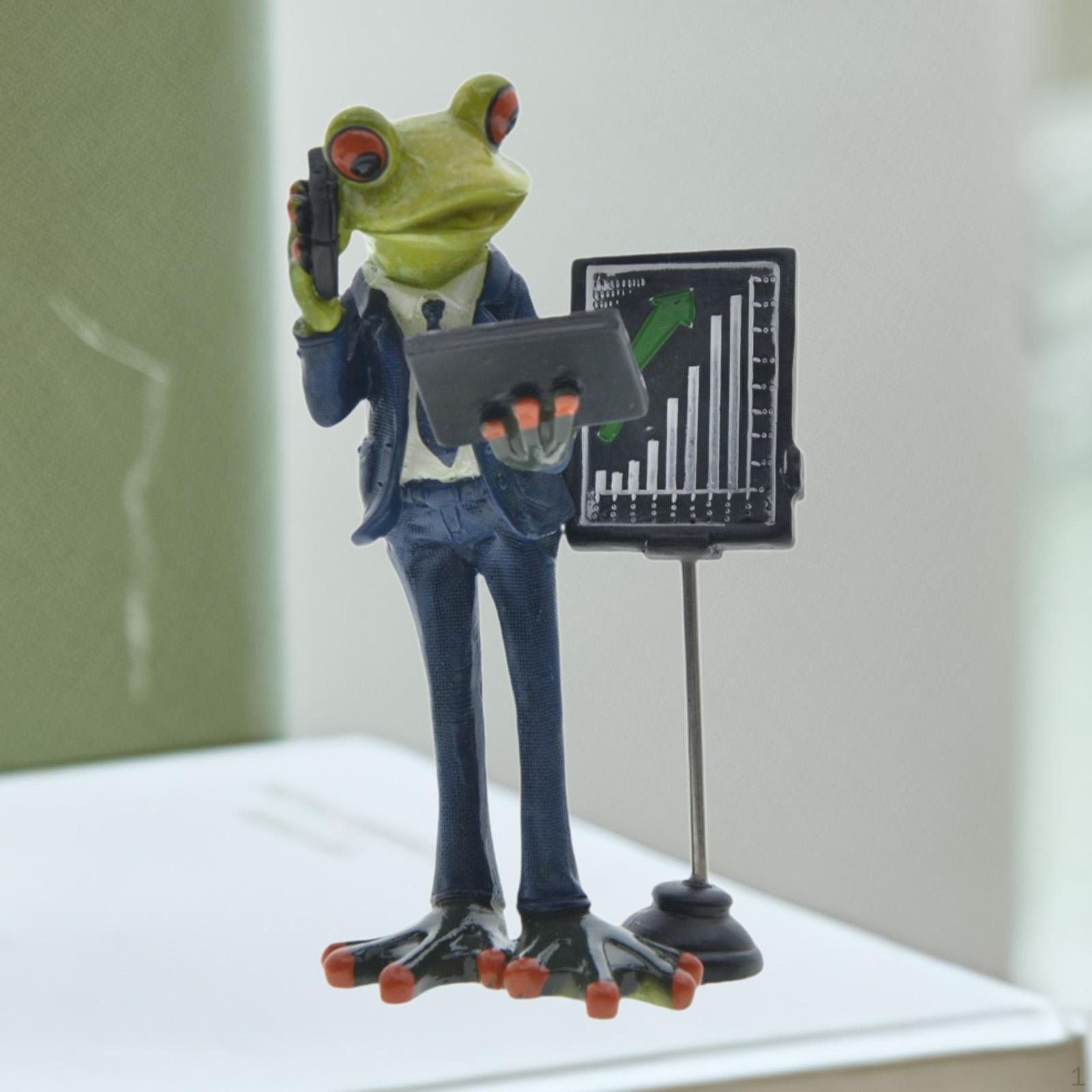 

Скульптура животного фигурка лягушки для использования на газоне и на столе Male Frog