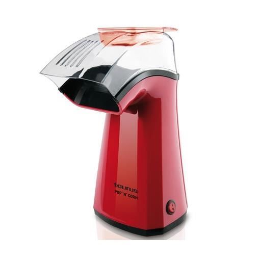 TECHSALES Machine &agrave; pop-corn TAURUS Pop'N'Corn - Cuisson &agrave; air chaud - Pr&ecirc;t en 3 minutes - Rouge