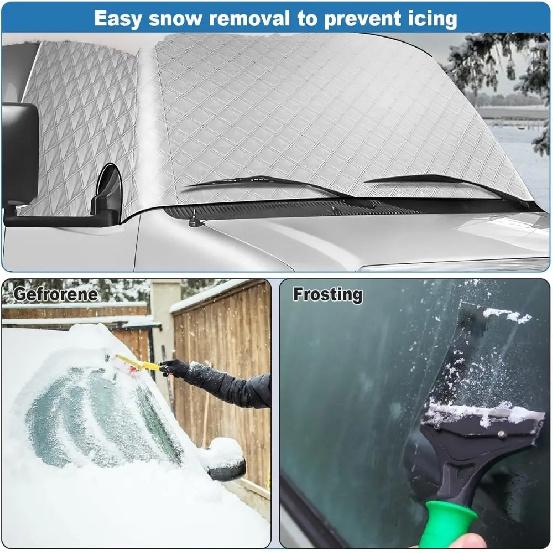 Front Windscreen Car Cover Winter Anti Frost Snow Ice Protection Cover Summer Sun Shade Cover For VW T6 Transporter 2016-2022