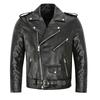 Herren Mode Leder Jacke Slim Fit Stehkragen PU Jacke Männlichen Anti-wind Motorrad Revers Diagonal Zipper Jacken Männer