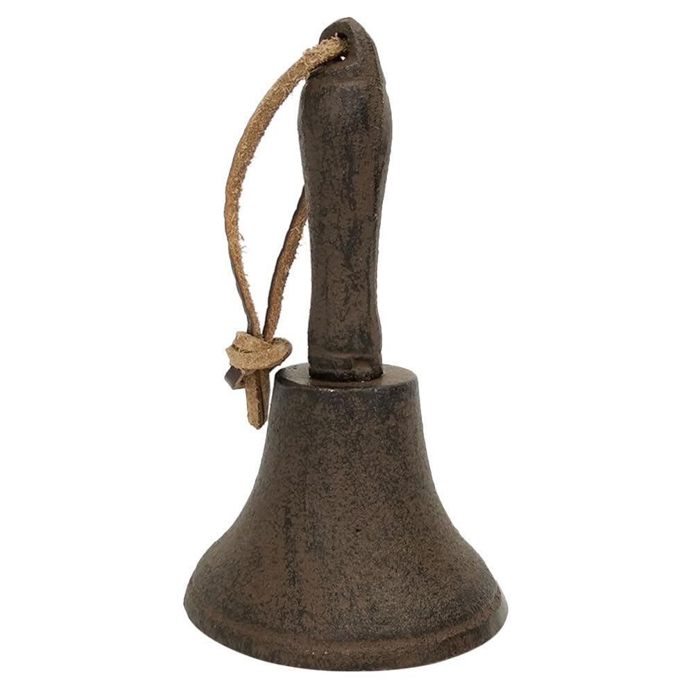 

Hoodancos Iron Handheld Bell, Retro Call Bell for School, Parties, Call Bell, Easy to Carry, Vintage Style