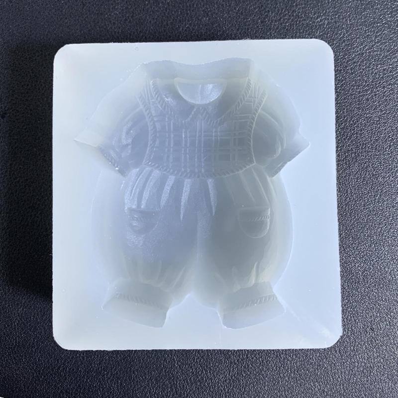 Food Grade Silicone Mold Soft Clothing Mould Baby Clothes Casting Mold Waterproof Making Mould for DIY Accessory