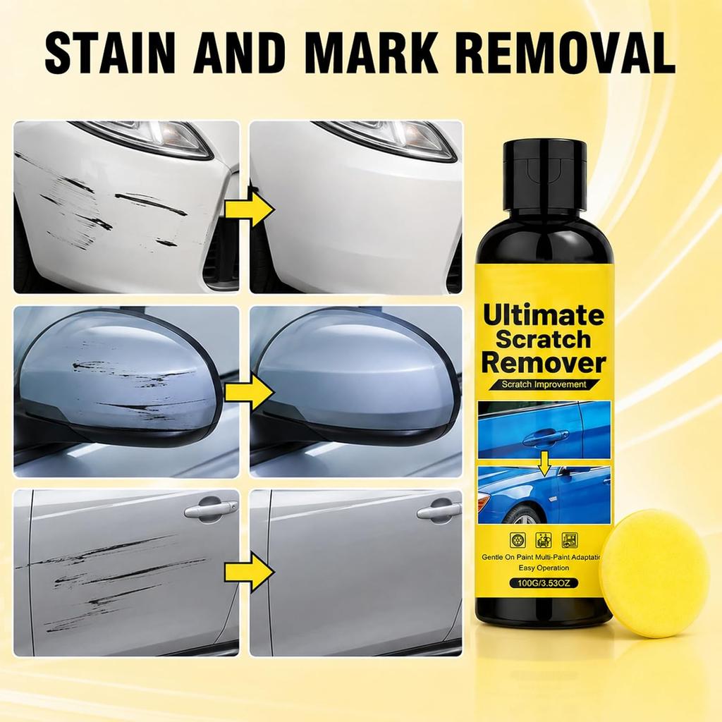 NanoPolix Car Scratch Remover, NanoPolix Scratch Remover, Plastic Polish Scratchs Removers, Quick Fix Removal Paste for Deep Scratches, All Paint