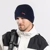 მამაკაცის ზამთრის ქუდი ერთიანი ფერის გუმბათის გაჭიმვა გუმბათის ნაქსოვი თერმული მოცურების საწინააღმდეგო საშემოდგომო ზამთრის Beanie გარე ველოსიპედის სამუშაო ქუჩის ქუდი