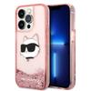 Etui Do iPhone 14 Pro Karl Lagerfeld Glitter Choupette Różowe
