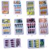 1 Set Color Street Nail Strips False Tips Colorful Gradient Color Ballerina Style DIY Decorations for Women Girls