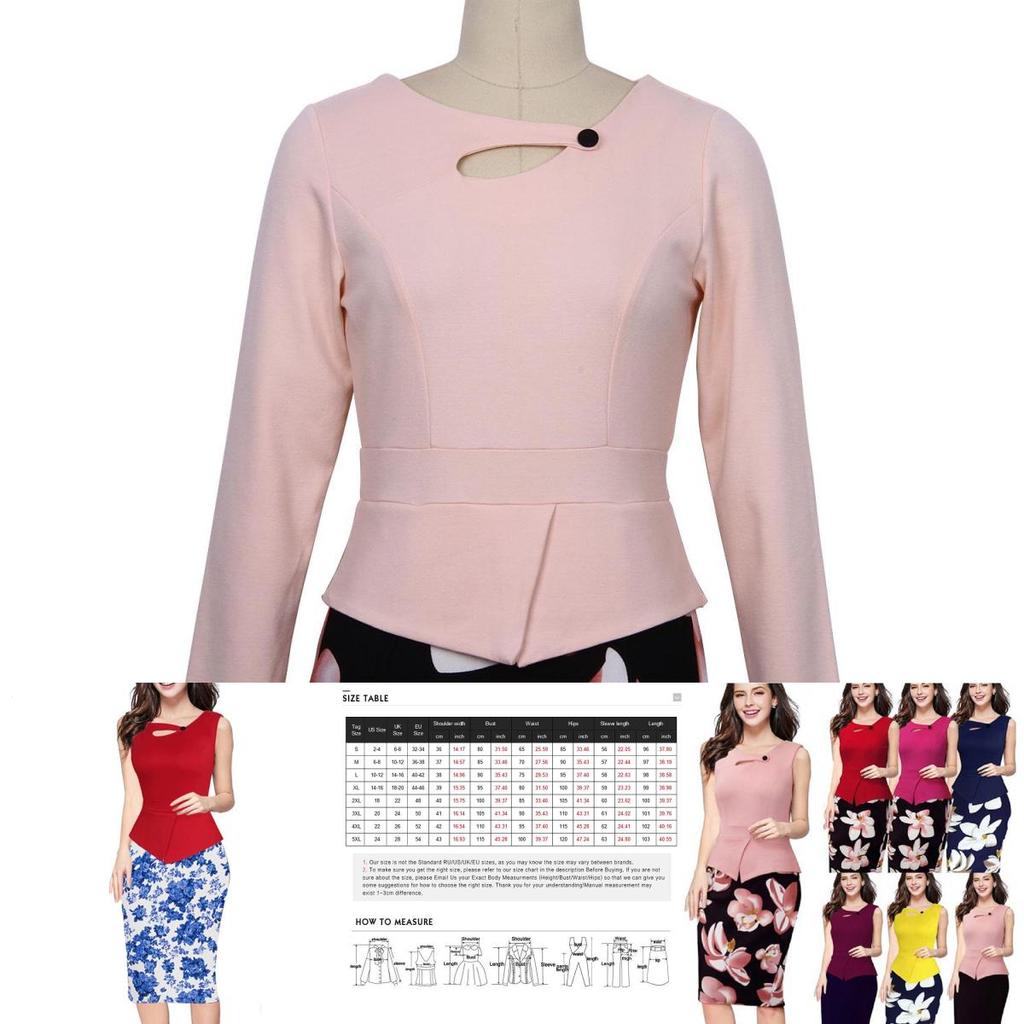 Kenancy Damen Langarm Patchwork Bodycon Kleid Mit Elegantem V-Ausschnitt Design