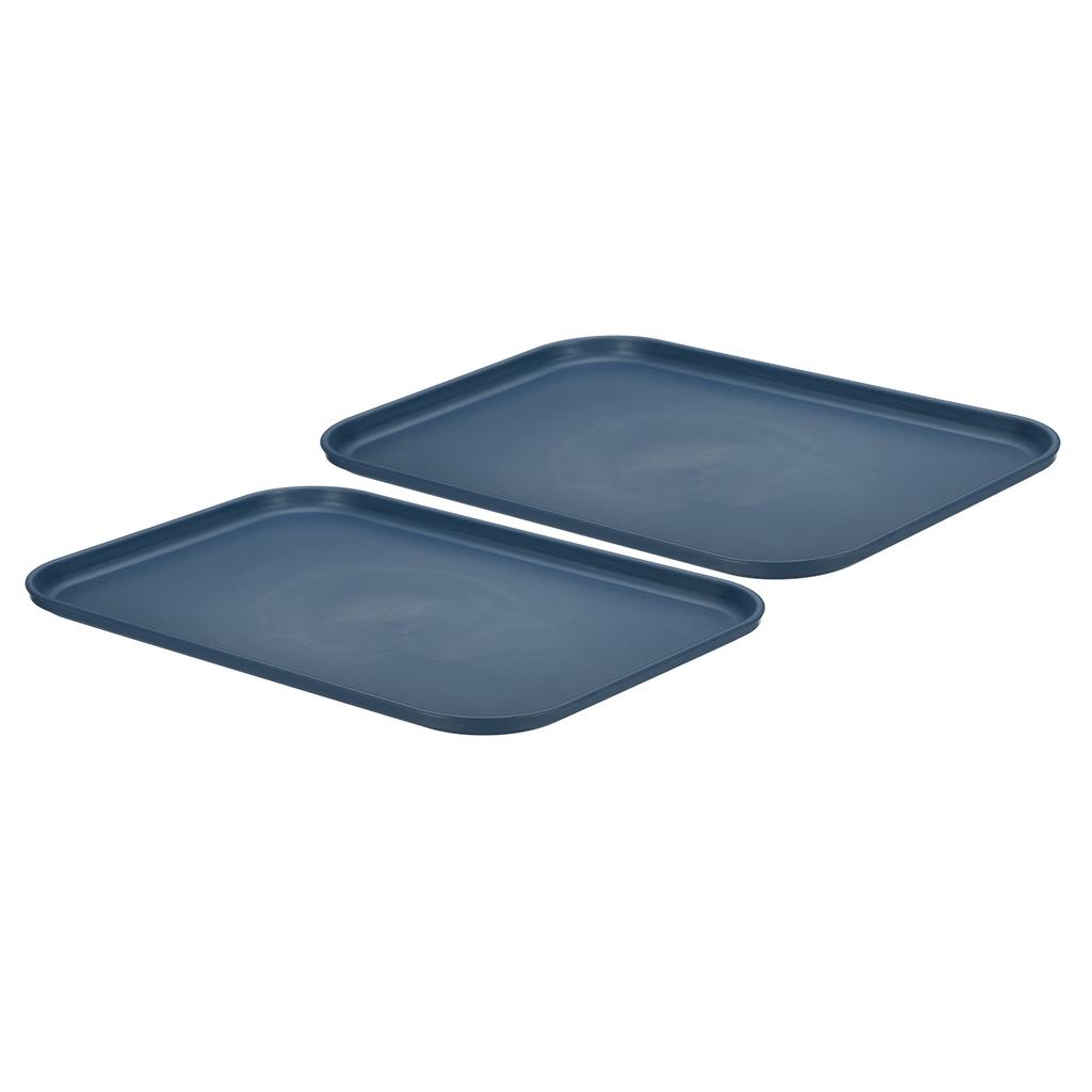 2pcs Plastic Serving Tray Anti-Slip Home Tea Fruit Dessert Tray Plastic Food Cooking Storage Tray for Party Kitchen Restaurant