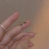 Gold-Plated Diamond Set Sterling Silver Ear Cuffs - Women's Versatile Luxury Earrings