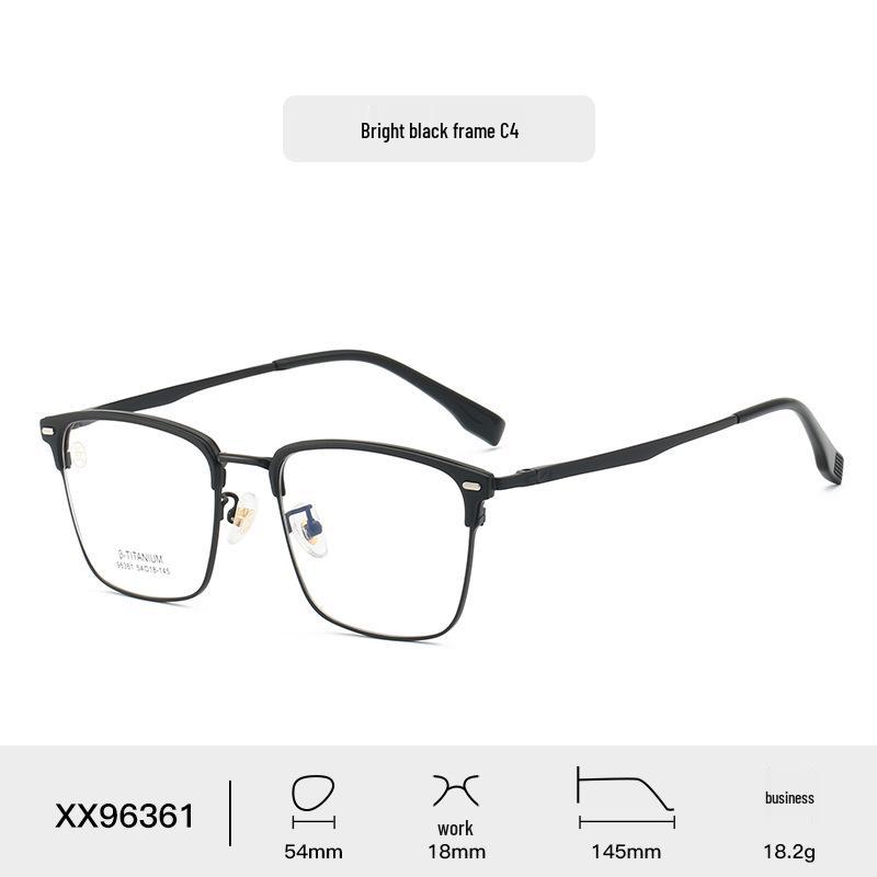 

Высококлассная ретро квадратная титановая оправа для очков для мужчин и женщин