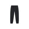 Li Ning Campus Series Fleece Cuffed Long Pants Solid Color Sports Casual Pants Men Pants Black YKLT323-1