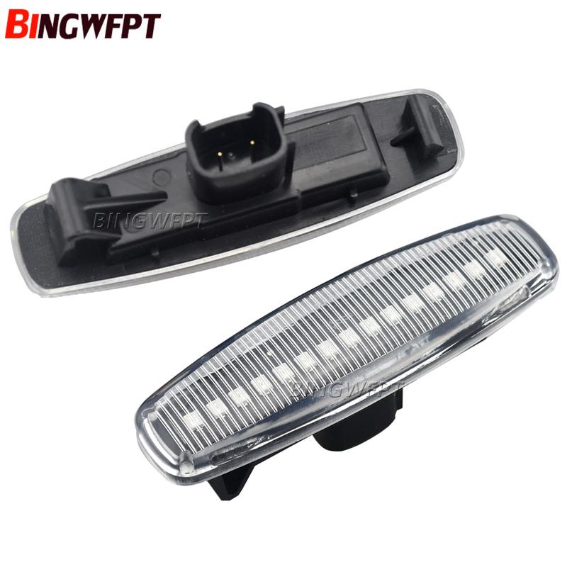 2x Dynamic LED Car Side Marker Lights Repeater Signal Lights For Infiniti EX35 EX37 FX30d FX35 FX37 FX50 G25 G35 G37 JX35 M25
