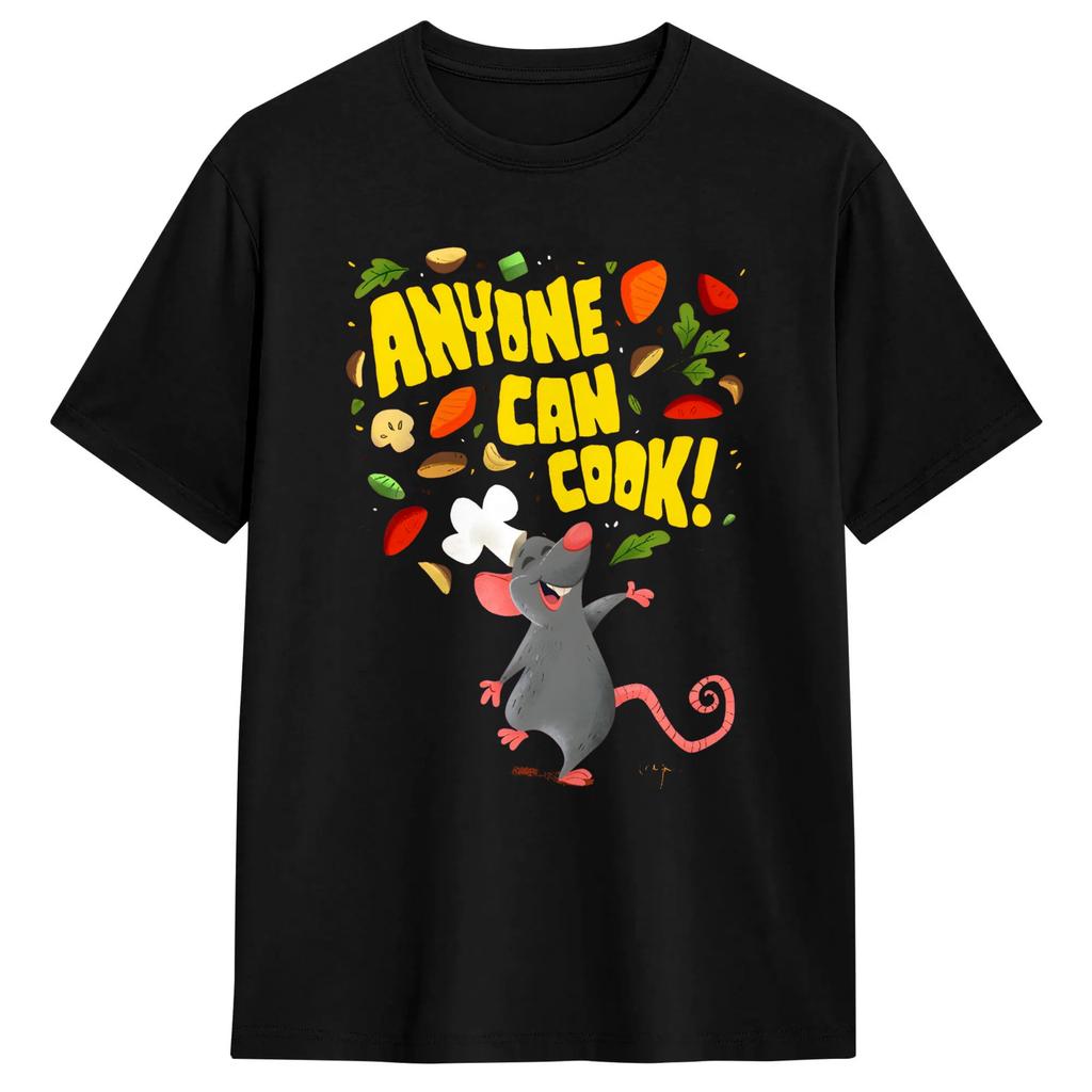 Ratatouille TShirt Unisex Chef Rat Cooking Awesome Cotton Tee Shirt Round Neck Short Sleeve T Shirt Big Size Tops