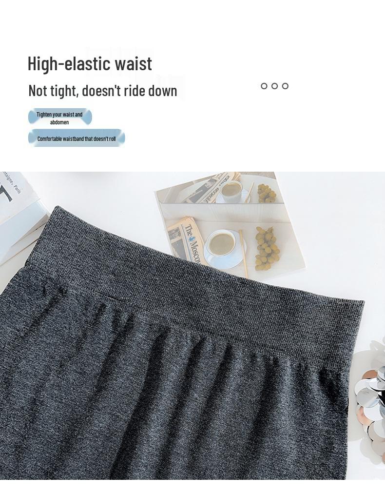 Herbst Damen High-Waist Schlankheitsleggings - Vielseitige Uni-Farbe Übergröße