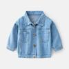 Spring and Autumn Boys' Denim Children's Clothing Lion Jacket Casual Toddler Tops Boys' Turn-Down Collar Clothes