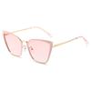 Fashion Cat-eye Sunglasses For Women With High-end Personalized Versatile Sunglasses New Metal Sunglasses 1208