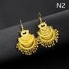 1Pair Peacock Earrings For Women Ethnic Earrings Pendientes Boho Bell Tassel Vintage Broncos Jewelry