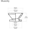 Musiclily Pro 14mm Steel Guitar Strap Pin Fender Type Nickel 2 Pcs