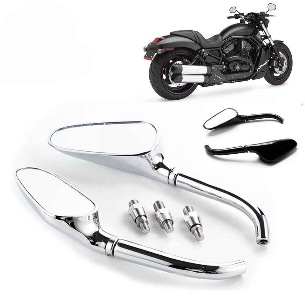 

Мотоциклетное зеркало заднего вида Зеркала боковые каплевидной формы для Yamaha YZF R1 R6 XSR900 чёрный