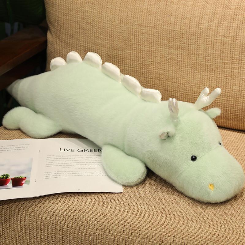 

Cartoon Soft Little White Dragon Doll Plush Toy Little Green Dragon Doll Home Pillow Children S Doll 70cm（0.3kg）
