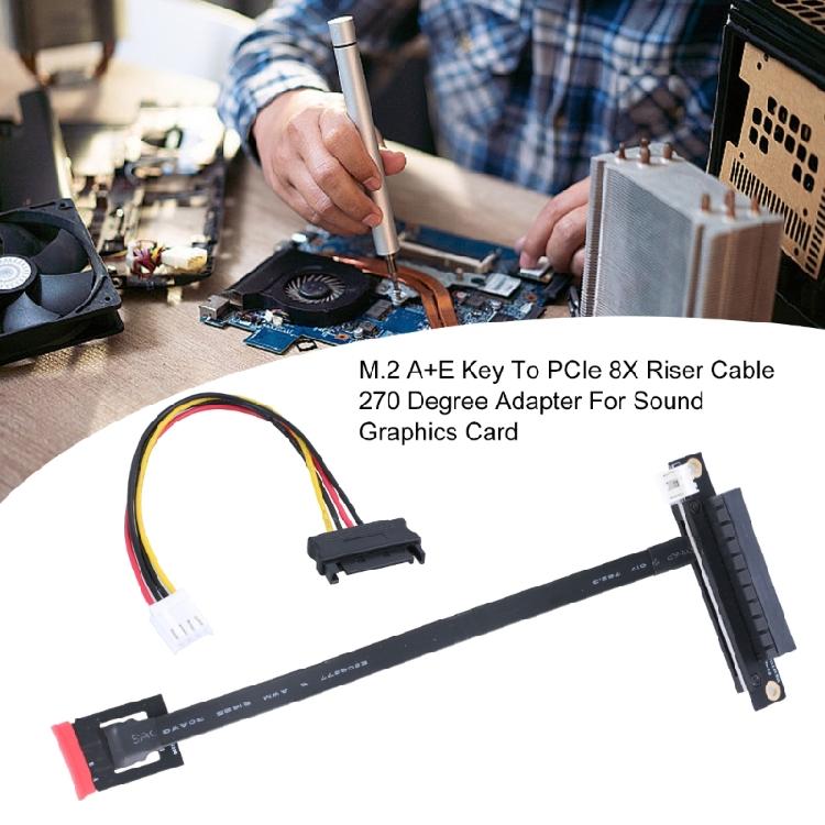 Quality M.2 to PCIE 8X Extension Wire Convert Cable 4Pin Power Connection For Majority Of PCIE Sound And Graphics Cards